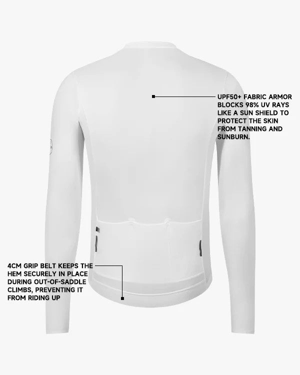 Maillot Santic Fusheng UPF 50+ Hombre gris claro