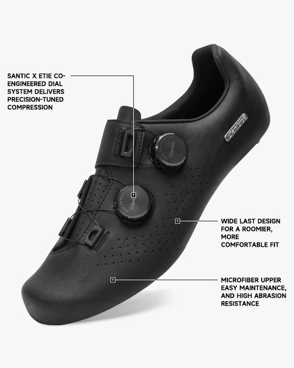 Zapatillas de carretera Santic Ti-Tech con suela de aleación de titanio