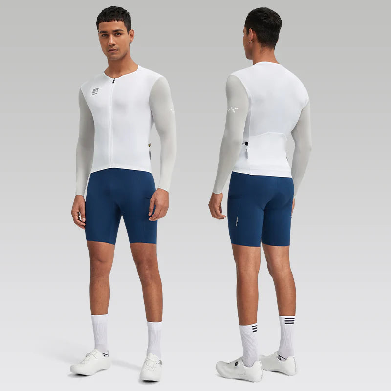 Jersey de Manga Larga Santic Bonnie Blanco - Protección UPF50+ Pro-Fitf