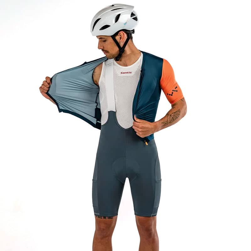 Culotte de Ciclismo Santic Basco - Rendimiento y Compresión Pro