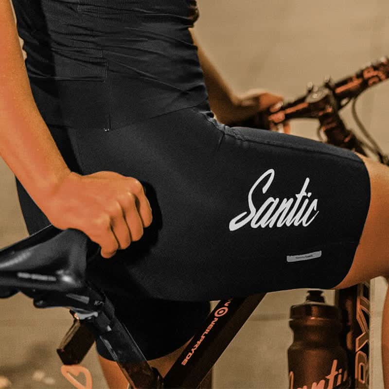 Culotte con tirantes Santic Nina para mujer Negro