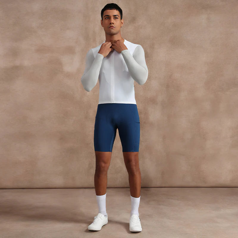 Jersey de Manga Larga Santic Bonnie Blanco - Protección UPF50+ Pro-Fitf