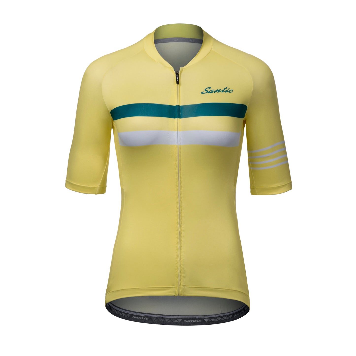Jersey de Ciclismo Santic Pali para Mujer - Amarillo