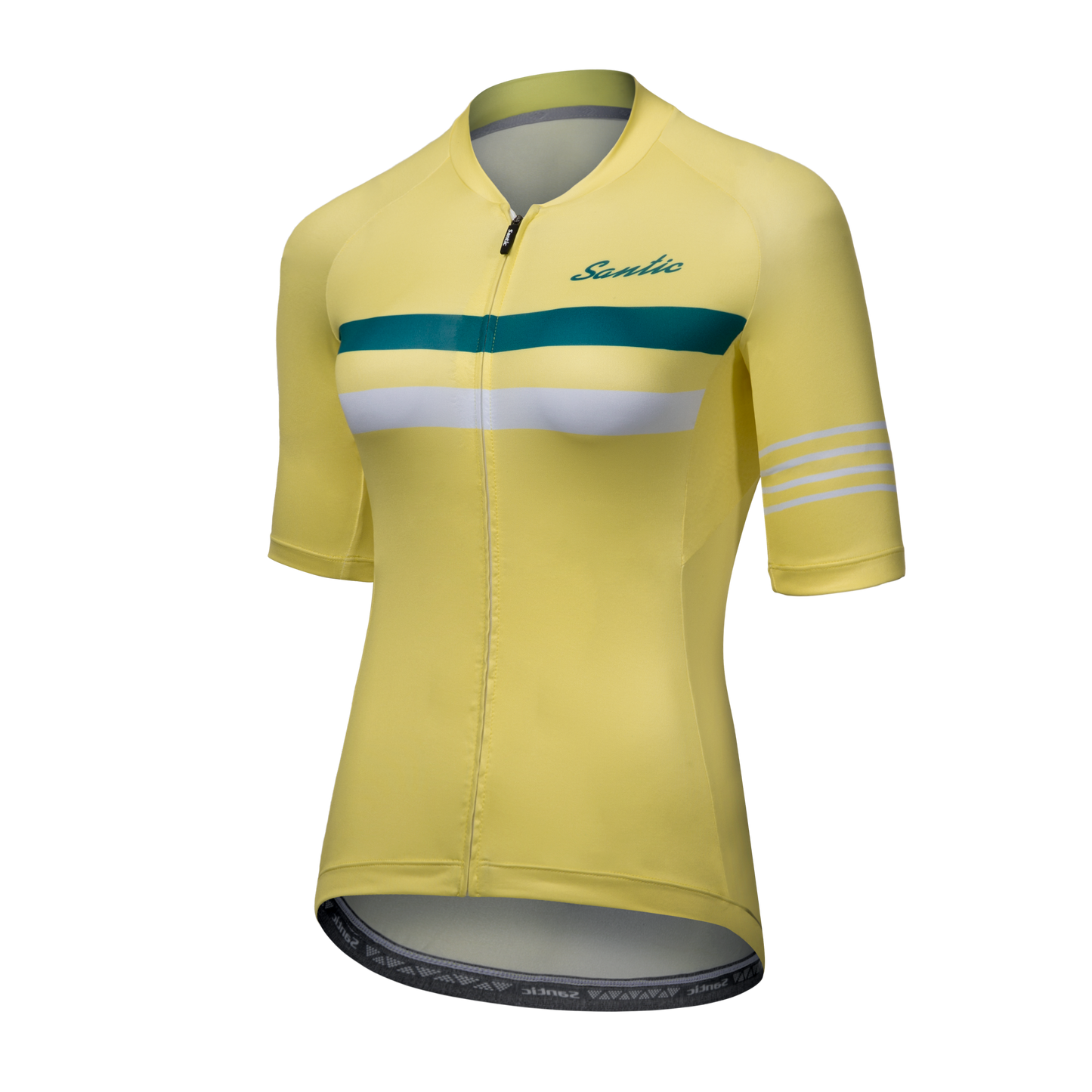 Jersey de Ciclismo Santic Pali para Mujer - Amarillo