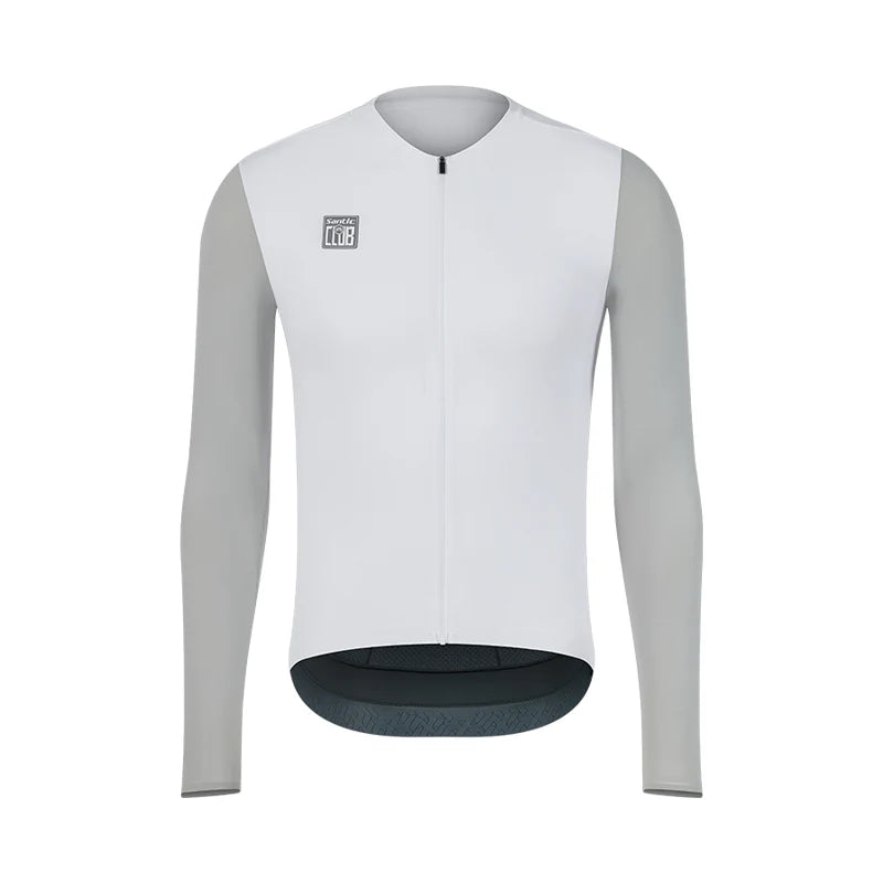 Jersey de Manga Larga Santic Bonnie Blanco - Protección UPF50+ Pro-Fitf