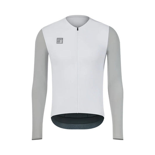 Jersey de Manga Larga Santic Bonnie Blanco - Protección UPF50+ Pro-Fitf