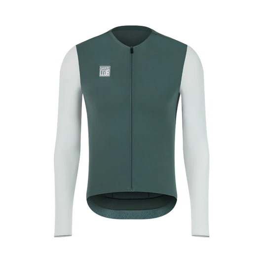 Jersey de Manga Larga Santic Bonnie Verde - Protección UPF50+ Pro-Fit