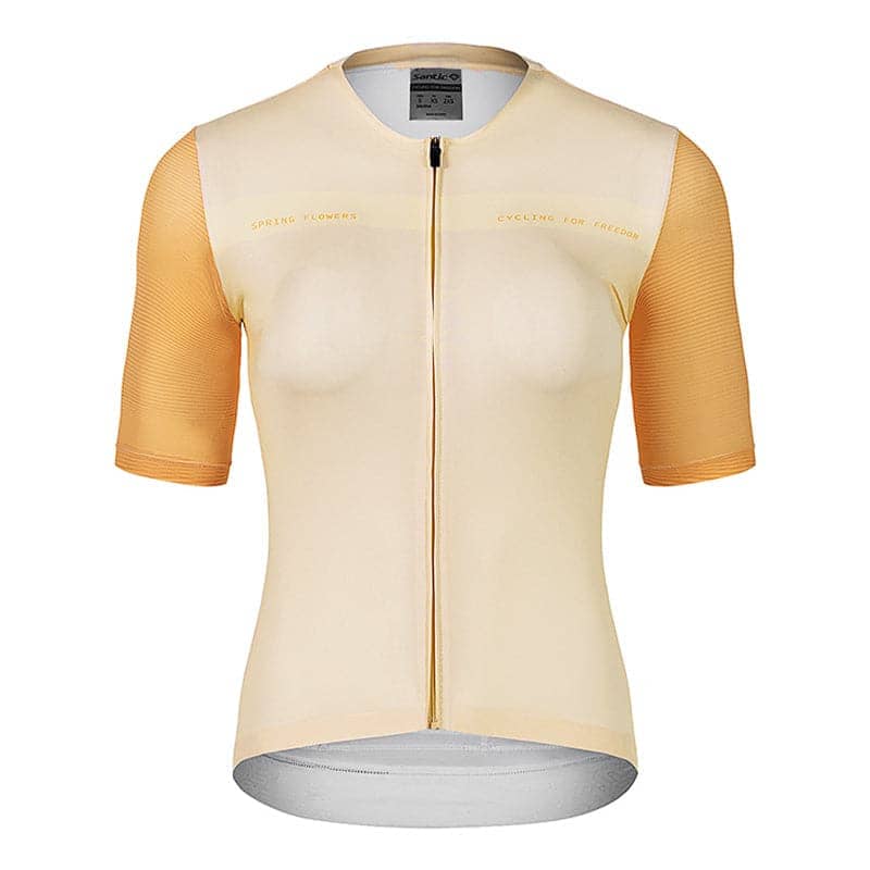 Jersey de Ciclismo Santic Swift para Mujer - Naranja