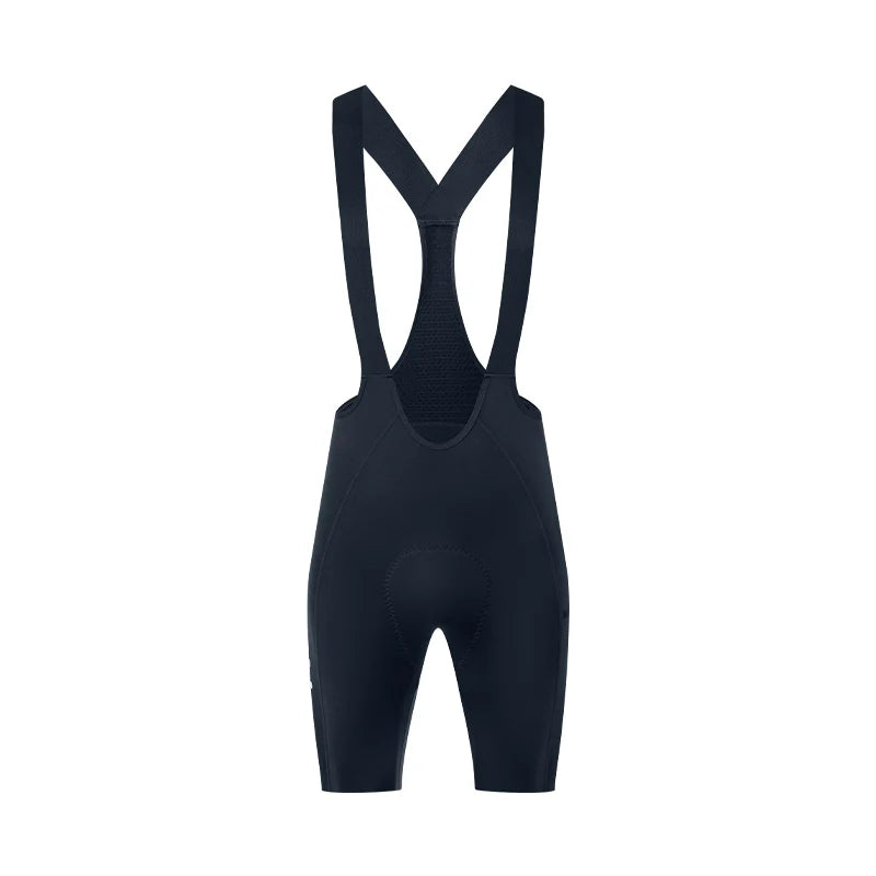 Culote corto con tirantes y almohadilla Elastic Interface® para hombre de Santic LuZheng Azul Marino