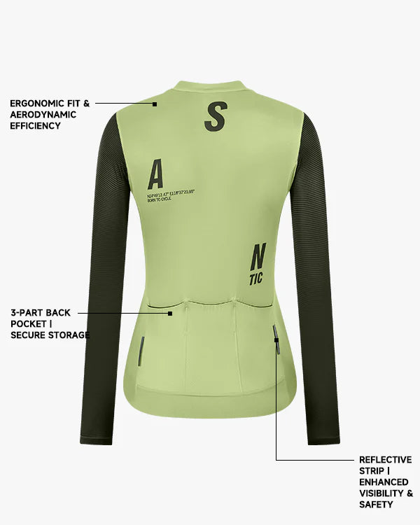 Jersey de Ciclismo Santic Corian Mujer - Transpirabilidad y Ajuste Ergonómico