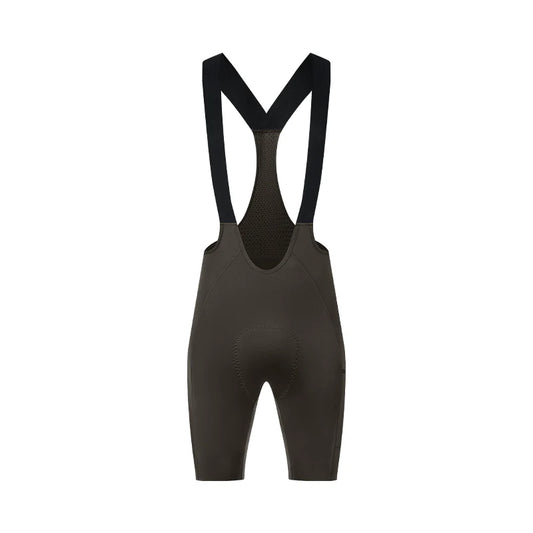 Culote corto con tirantes y almohadilla Elastic Interface® para hombre de Santic LuZheng Verde