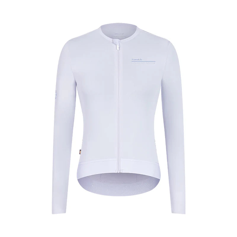 Jersey de Ciclismo Santic Qing para Mujer - Lila - Protección Solar UPF 50+