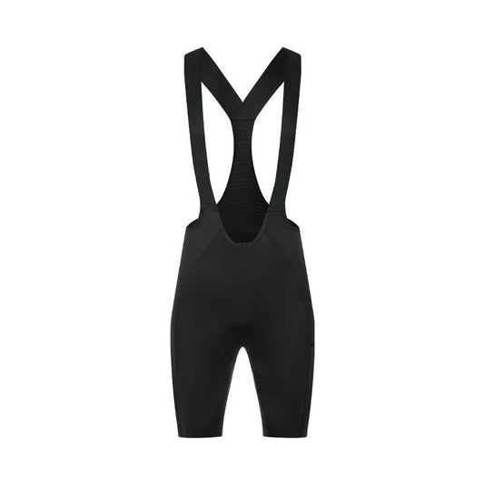 Culote corto con tirantes y almohadilla Elastic Interface® para hombre de Santic LuZheng Negro