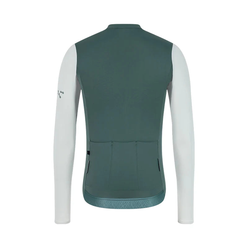 Jersey de Manga Larga Santic Bonnie Verde - Protección UPF50+ Pro-Fit