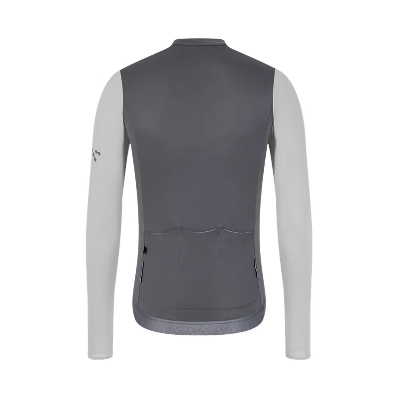 Jersey de Manga Larga Santic Bonnie Gris - Protección UPF50+ Pro-Fit