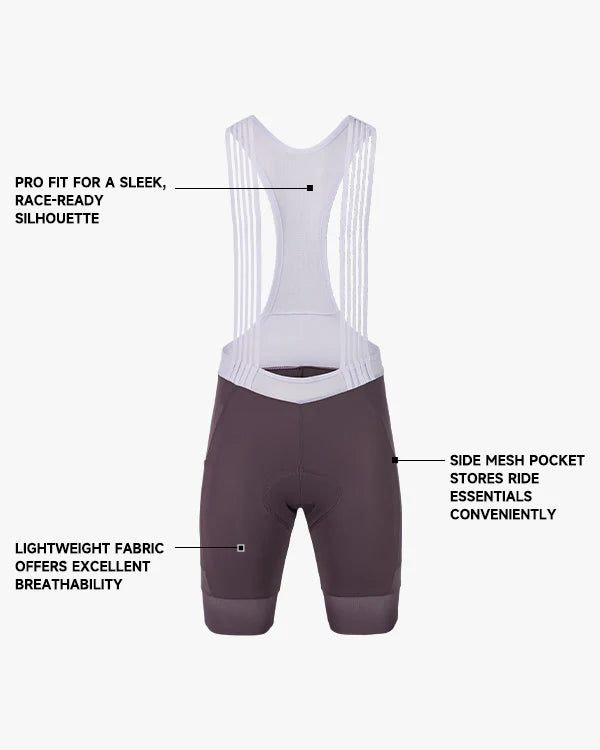 Bib Short Santic Duchamp II para Mujer - Café