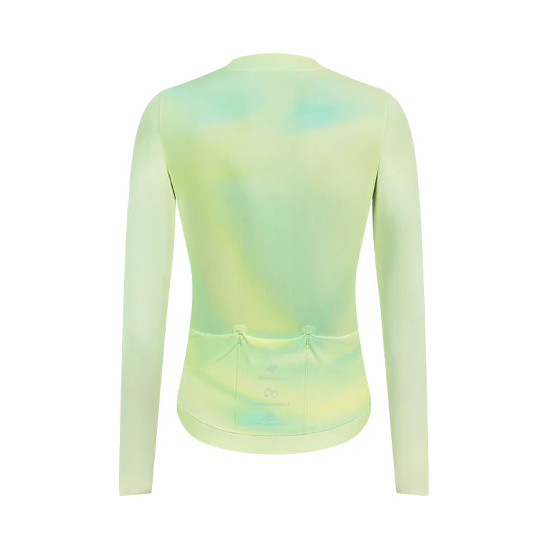 Jersey ciclista largo de mujer Santic Qing  Amarillo