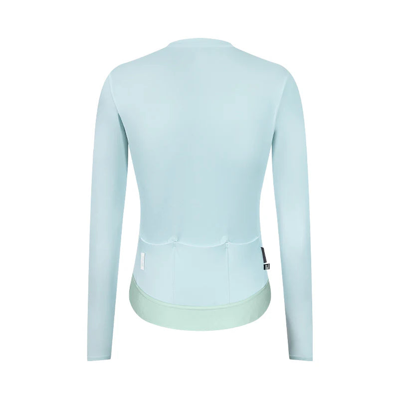 Jersey ciclista largo de mujer Santic Qing  azul