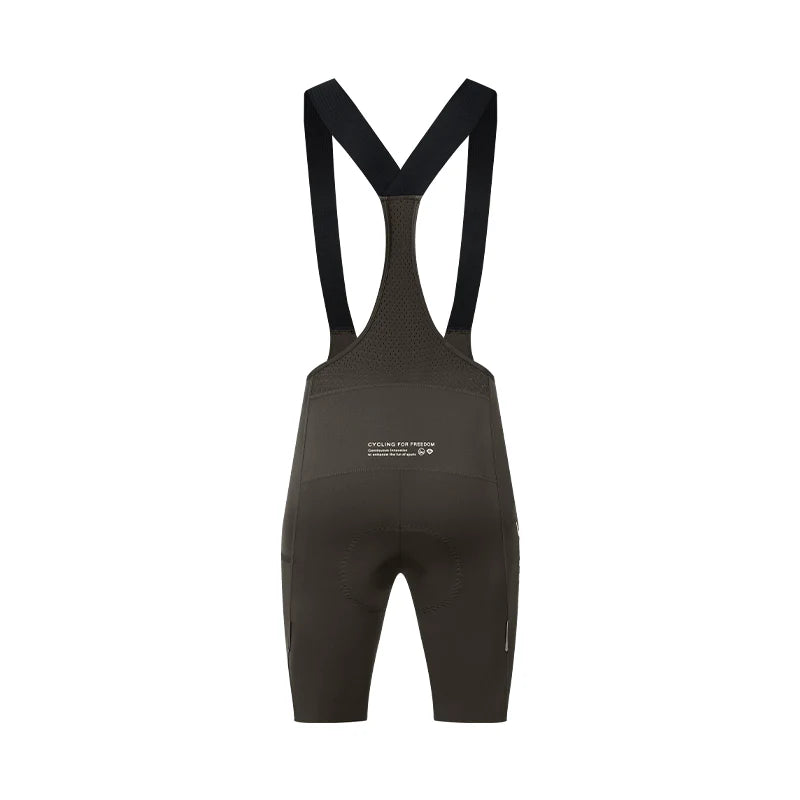 Culote corto con tirantes y almohadilla Elastic Interface® para hombre de Santic LuZheng Cafe