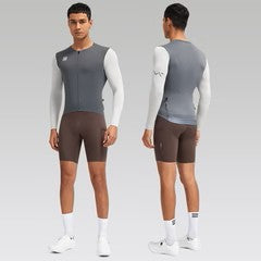 Jersey largo ciclista Santic Bonnie Gris