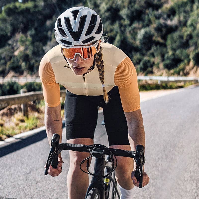Jersey de Ciclismo Santic Swift para Mujer - Naranja