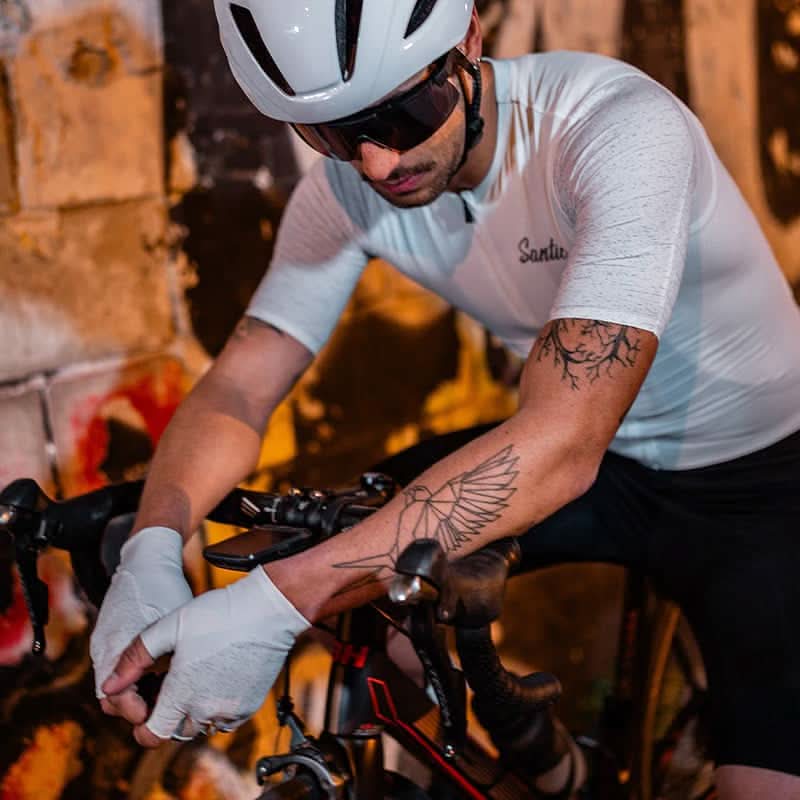 Guantes  reflectantes integrados Santic Byron