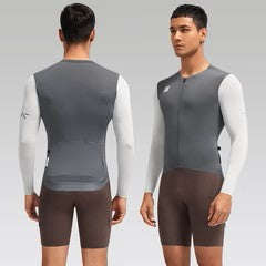 Jersey largo ciclista Santic Bonnie Gris