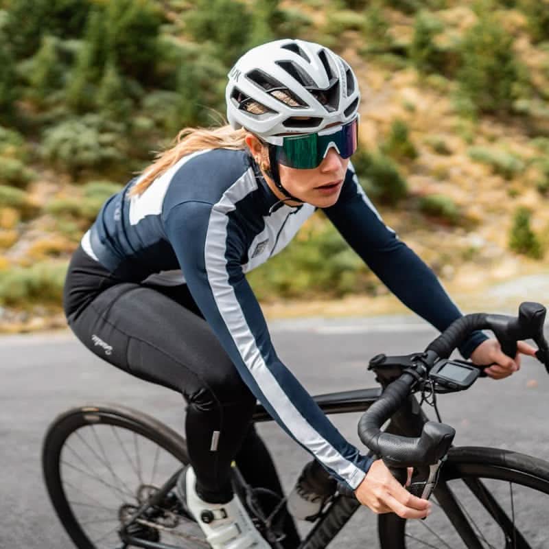 Chaqueta ciclista para mujer, Zoe Azul Marino