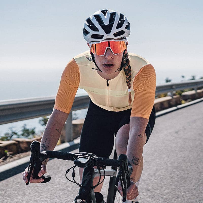 Jersey de Ciclismo Santic Swift para Mujer - Naranja
