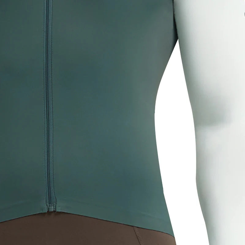 Jersey de Manga Larga Santic Bonnie Verde - Protección UPF50+ Pro-Fit