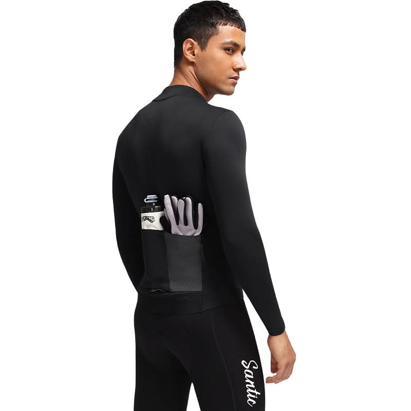 Jersey termico  Santic Fusu Negro