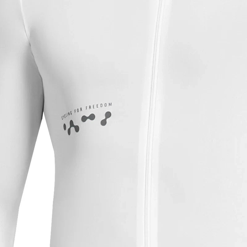 Jersey de Ciclismo Santic Solar Blanco - Protección Solar UPF 50+