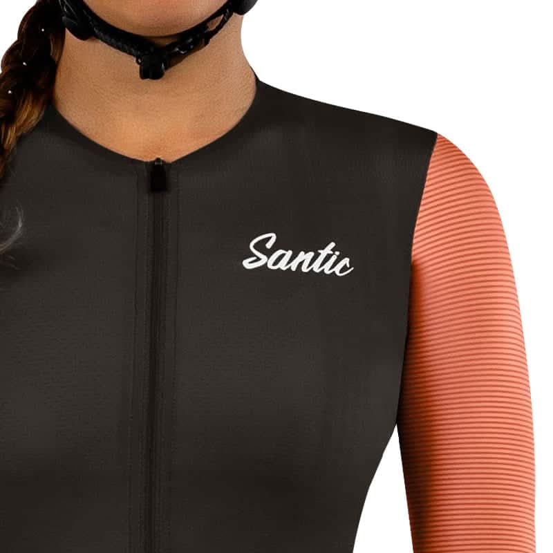 Jersey de Ciclismo Santic Corian Mujer - Transpirabilidad y Ajuste Ergonómico