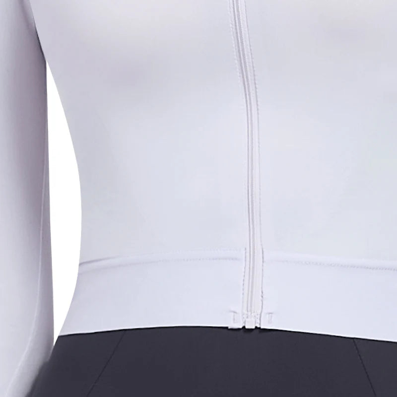 Jersey de Ciclismo Santic Qing para Mujer - Lila - Protección Solar UPF 50+