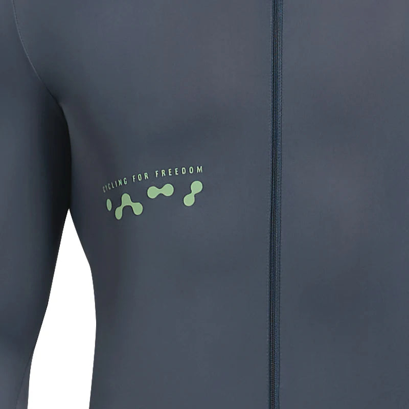 Maillot Santic Fusheng UPF 50+ Gris Obscuro