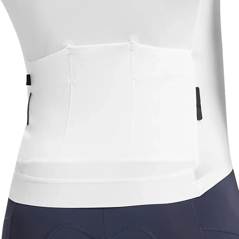 Jersey de Ciclismo Santic Solar Blanco - Protección Solar UPF 50+