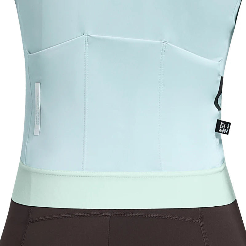 Jersey ciclista largo de mujer Santic Qing  azul