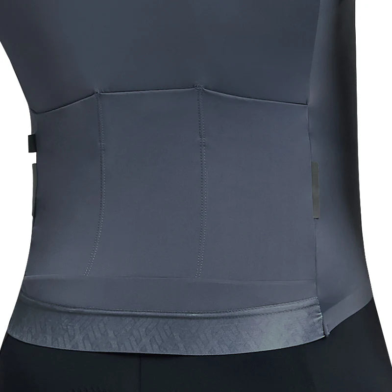 Maillot Santic Fusheng UPF 50+ Gris Obscuro