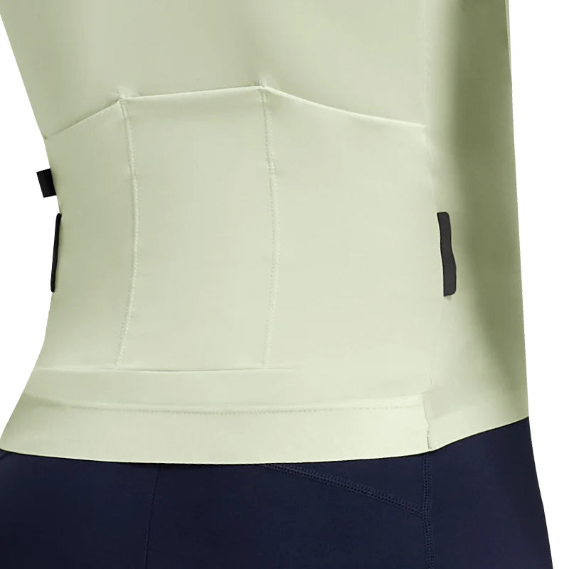 Maillot Santic Fusheng UPF 50+ Hombre verde claro