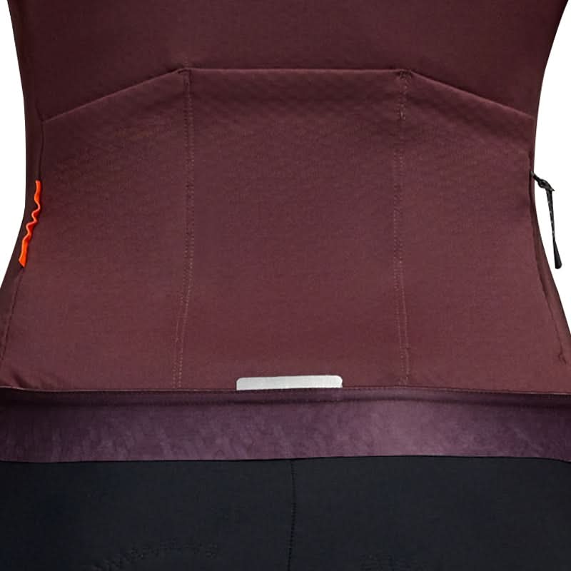 Jersey de Ciclismo Térmico Santic Yihui Mujer - Vino - 14°C a 22°C