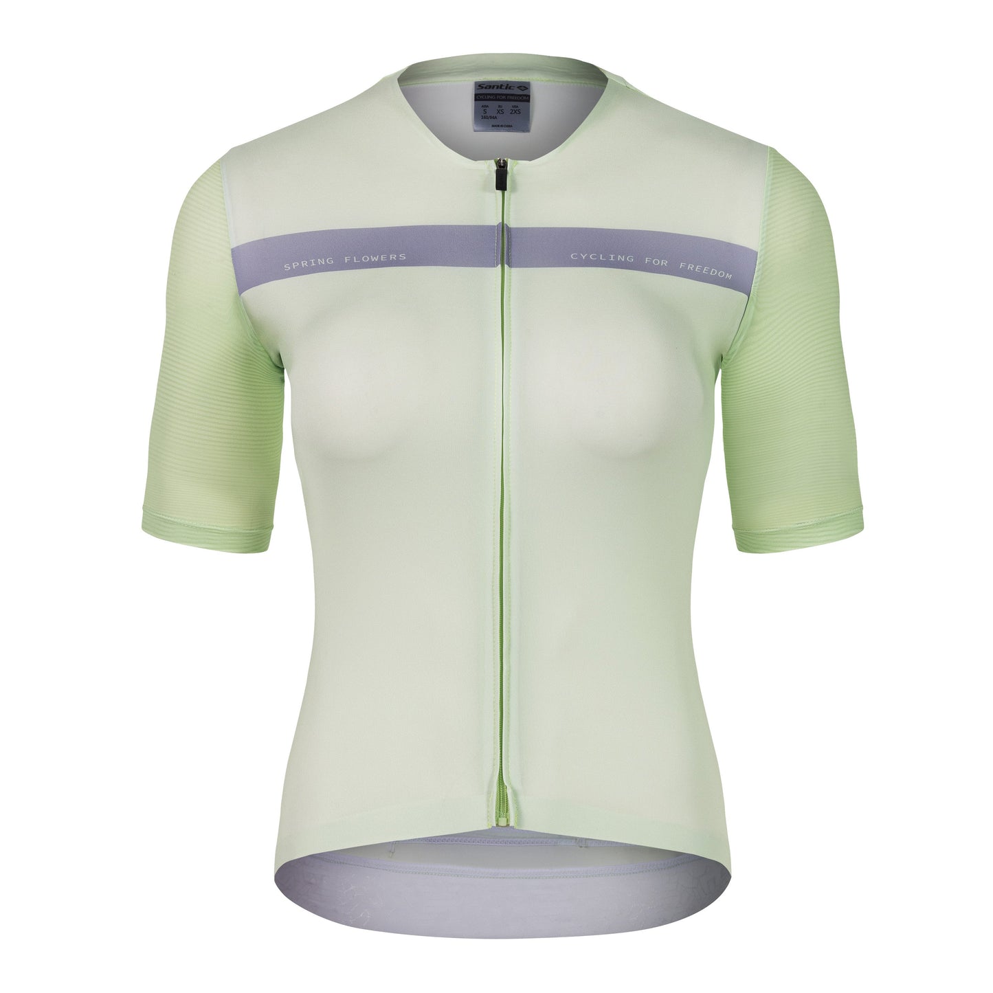 Jersey de Ciclismo Santic Swift para Mujer - Verde Claro