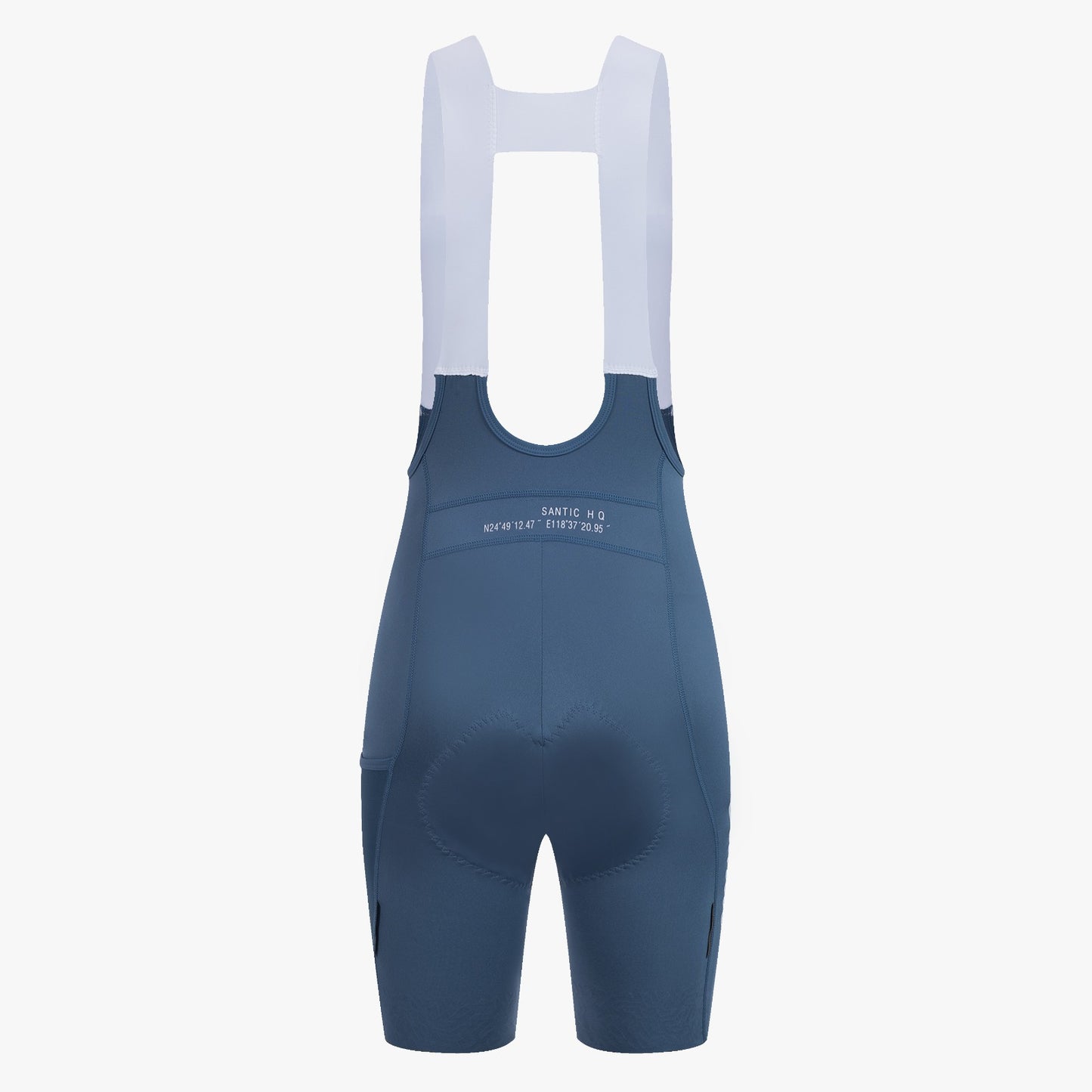 Bib Short Santic Nina Mujer Azul - Badana Classic Doble Densidad +5 Horas